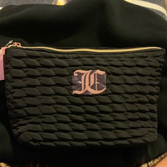 Juicy Couture cosmetic bag with travel sized toiletry bottle - Picture 1 of 2